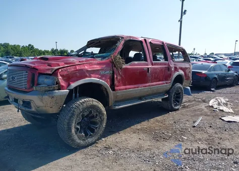 2003 Ford Excursion Eddie Bauer from USA, damaged, VIN 1FMSU45FX3EA28649